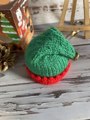 Elf Hat Chocolate Orange Cover Knitting Pattern