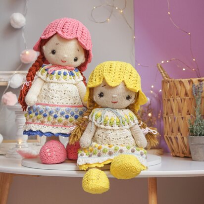 Crochet Doll Clothes Pattern - Outfit SUNFLOWER for large toys