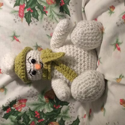 Snowman Crochet Pattern Christmas Decoration
