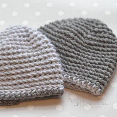 Simple Crochet Baby Beanie 'Gray'