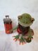 Knitting pattern for a cute frog toy, knitted plush frog, art frog doll