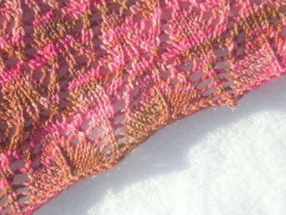 Fuchsia Bloom Shawlette