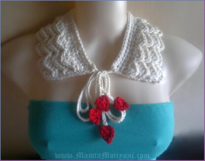 Romantic Ruffles Crochet Collar Pattern Peter Pan Necklace