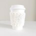 Easy Coffee Cup Cozy for Beginners: Seed Stitch