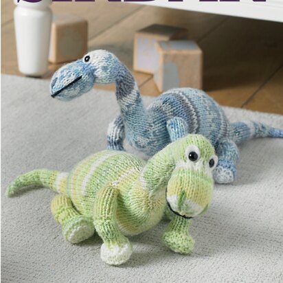 Dinosaur in Sirdar Snuggly Baby Crofter DK - 5215 - Downloadable PDF