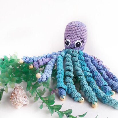 Оctopus rattle teether