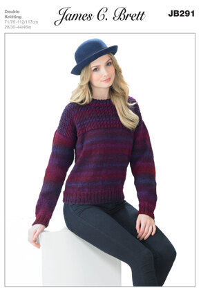 Sweater in James C Brett Marble DK - JB291