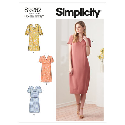 Simplicity Sewing Pattern S9259 Plus Size Women's Knit Dresses