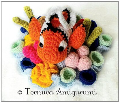 Clownfish with corals