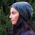Star stitch slouchy hat with knit look
