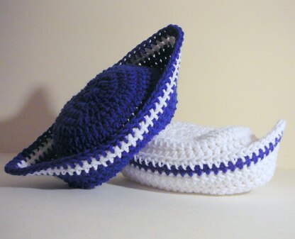 Sailor Hat Newborn to Adult