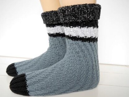 Strickanleitung - Spiralsocken für Herren – Männersocken – No.140