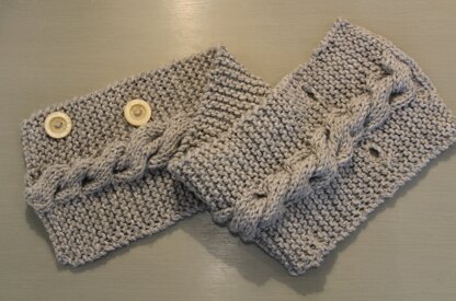 Moon Shadow Buttoned Cable Cowl