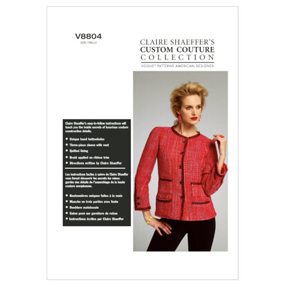 Vogue Misses' Jacket V8804 - Sewing Pattern
