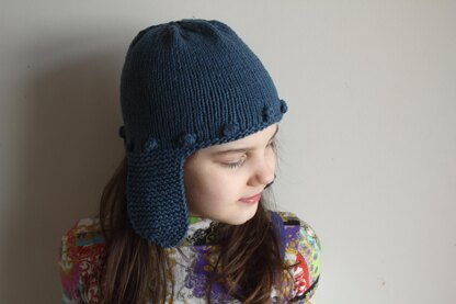 Bobble Earflap Hat