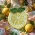 Crochet Lemon Hair Clip Pdf + Video Tutorials