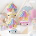 Amigurumi Crochet Pattern for kawaii music box carousel butterfly by AradiyaToys gift tutorial PDF file easy amigurumi pattern DIY project by AradiyaToys (Olka Novytska)