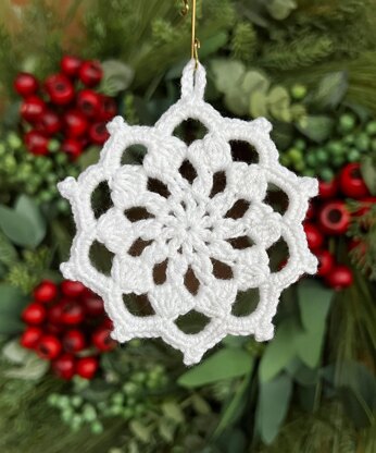 Ten Point Snowflake Ornament