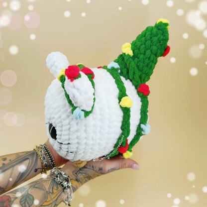 Christmas Lights Cat Crochet