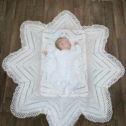 Crochet pattern baby shawl #8