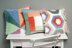 Vervaco Palm Springs Colour Blocks Latch Hook & Chain Stitch Cushion Kit