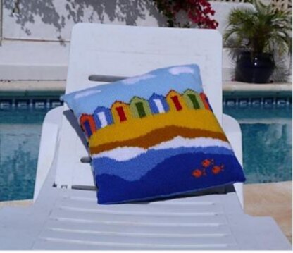 Beach Huts Cushion