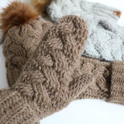 Braided Crochet Mittens