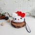 Coin Purse With Keychain Cat Hello kitty Stitch Bee