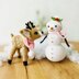 Amigurumi Christmas deer, crochet snowman, crochet deer, amigurumi snowman pattern, Christmas crochet