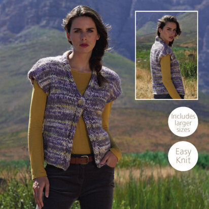 Woman’s Waistcoat in Sirdar Tundra Super Chunky - 8073 - Downloadable PDF