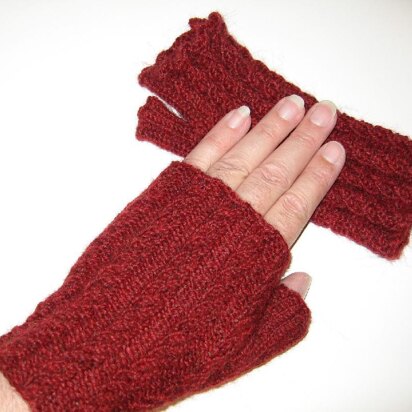 Just the Right Twist, Tam and Fingerless Gloves