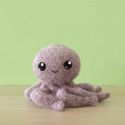 Surfs Up 1 Felted Knit Amigurumi with Lobster, Octopus and Clam