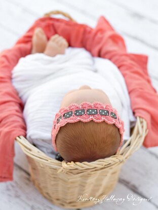 Scalloped Lace Baby Headband