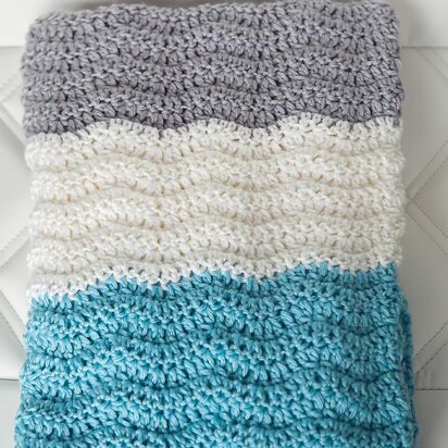 Wavy Chevron Baby Blanket