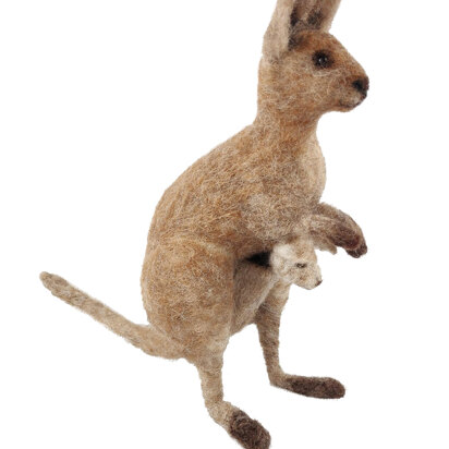 The Crafty Kit Company Kangaroo & Joey Needle Felting Kit - 28cm