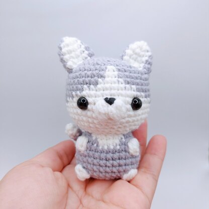 Siberian Husky Amigurumi Crochet Pattern