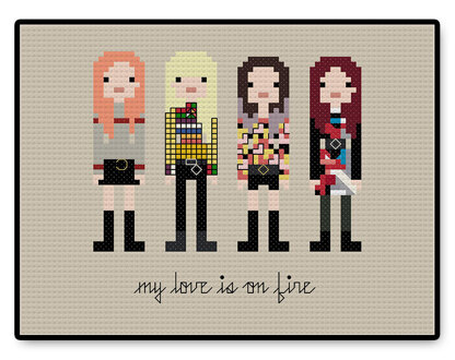 BLACKPINK - Playing With Fire - PDF Cross Stitch Pattern