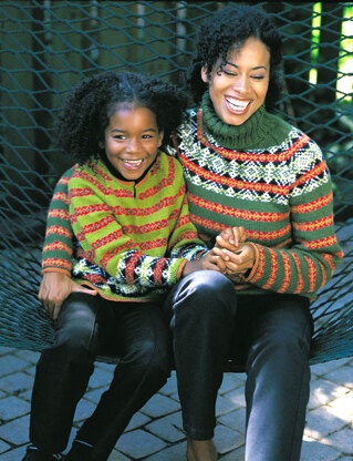 Adult Fantastic Fair Isles Sweater in Patons Astra - Downloadable PDF