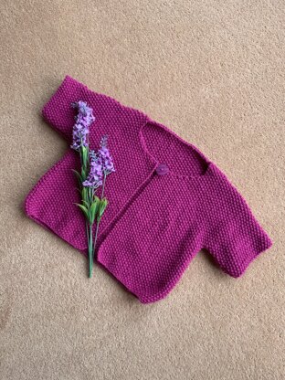 Little moss stitch cardi