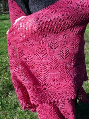 Whispering Pines Triangle Shawl