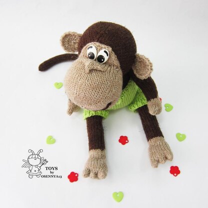 Naughty monkey in a beret
