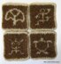 Hawaiian Petroglyph Coaster Set