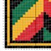 Chevron Bordered Rasta Cushion Herringbone Pillow Mini C2C Diagonal Crochet Pattern