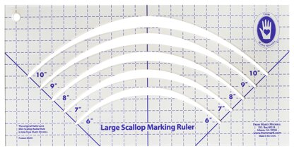 Marti Michell Ruler Large Scallop 6in 7in 8in 9in 10in Quilting Template