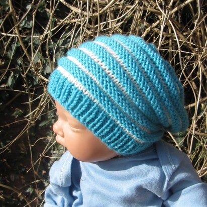 Baby Stripe Slouch Hat