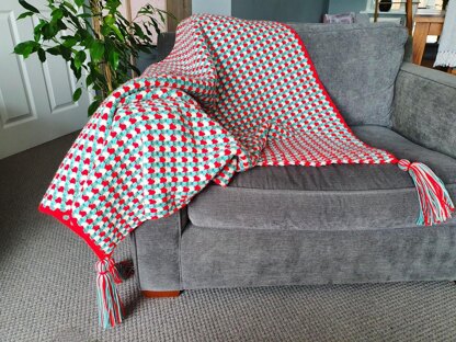 Candy Cane Striped Blanket