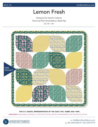 Windham Fabrics Lemon Fresh - Downloadable PDF