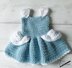 Princess Cinderella Crochet Baby Dress Set