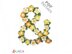 Flower letter & crochet applique pattern