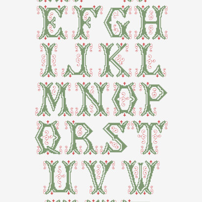 fancy cross stitch alphabet